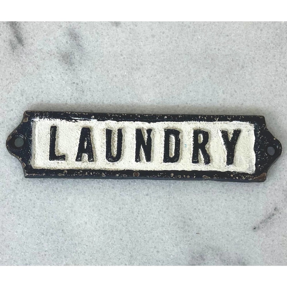 Vintage Laundry Sign. Door Tag.
